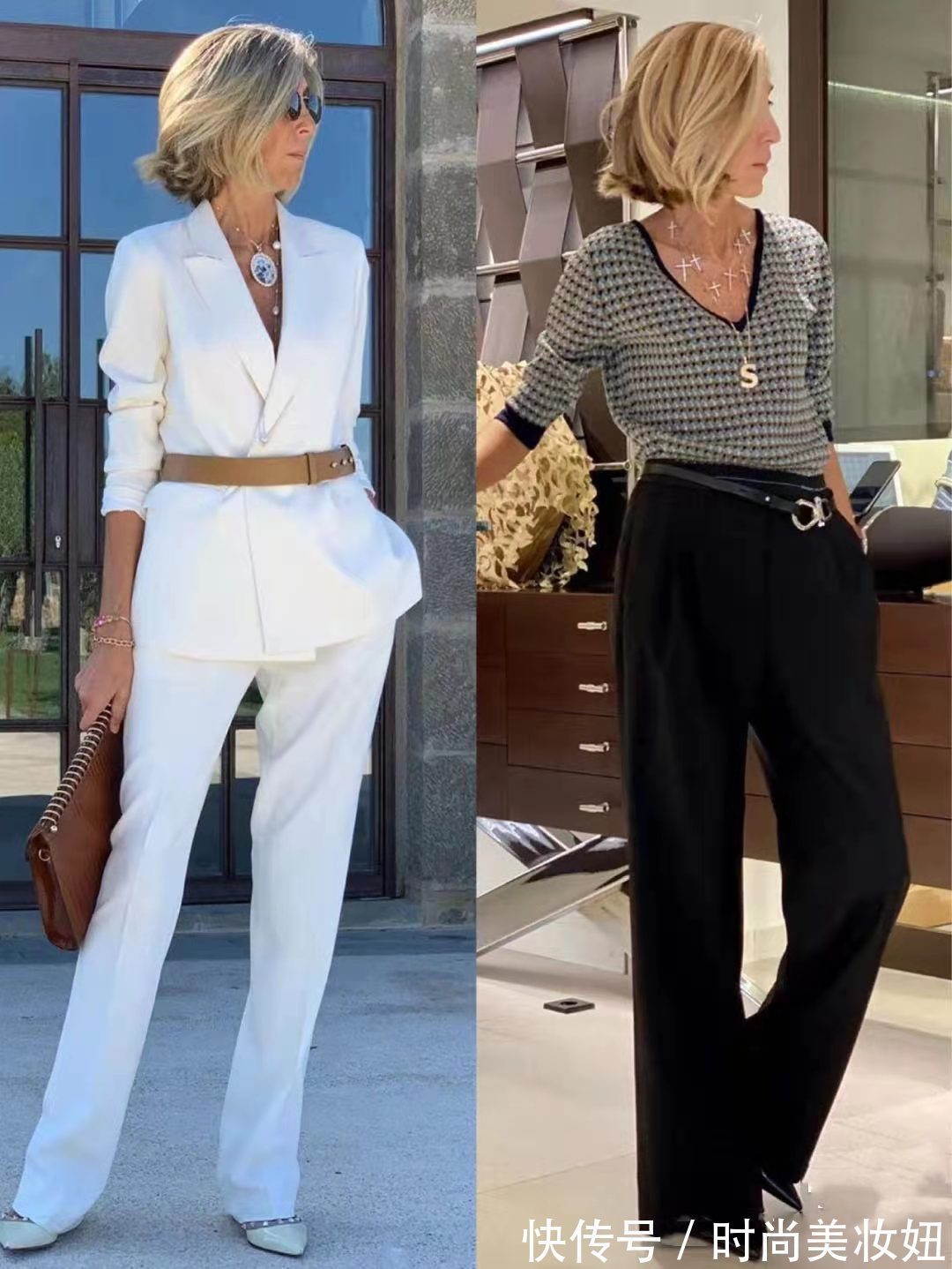 身材比例|60岁奶奶比年轻人会穿,注意穿搭细节,时髦真的与年龄无关