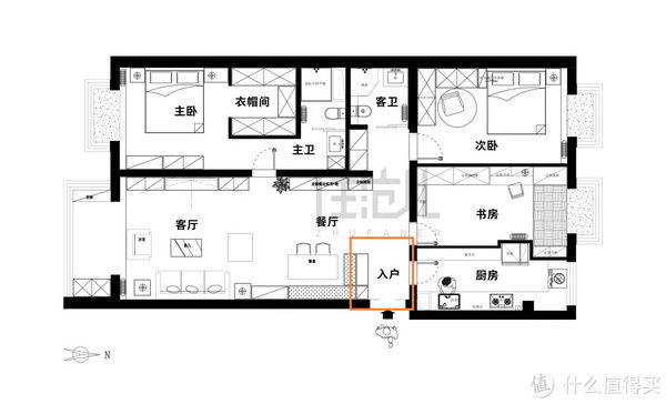 衣帽间|住范儿真实案例 篇二十九：135㎡的家75㎡收纳，空间感饱满美出新境界！