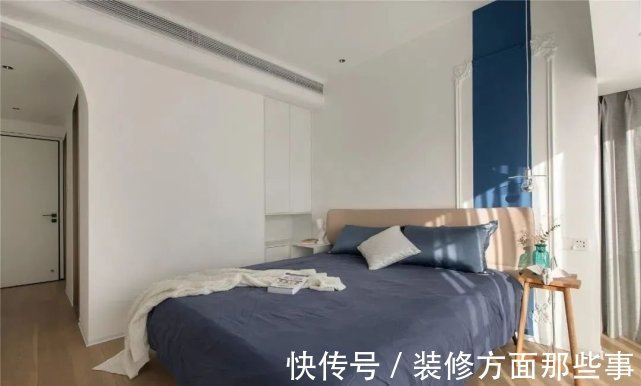 收纳|114m2简约温馨三居,白色+克莱因蓝的搭配,明净又高级!