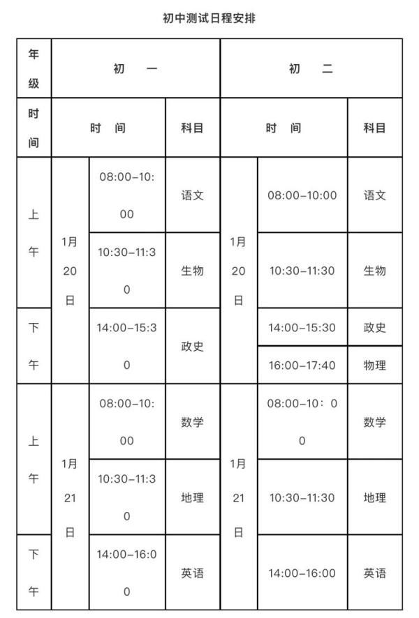 重庆中小学下月30日起放寒假 这几个区期末考试安排出炉