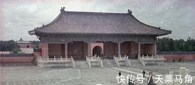 紫禁城|1949年前夕的故宫彩色老照片，有些破旧，游客很少！