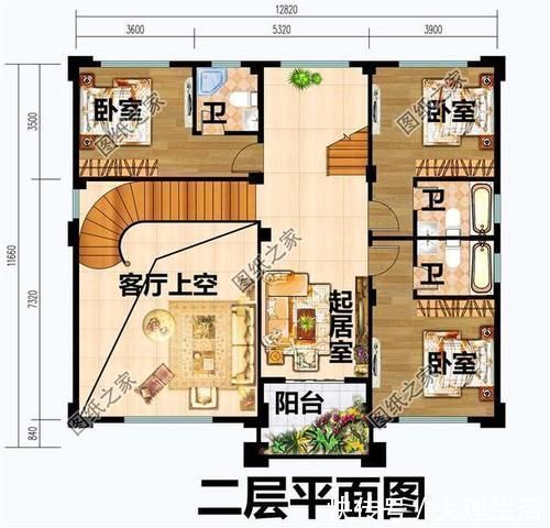 x3|农村三层别墅占地140平米设计图,第一款太气派,第三款很实用