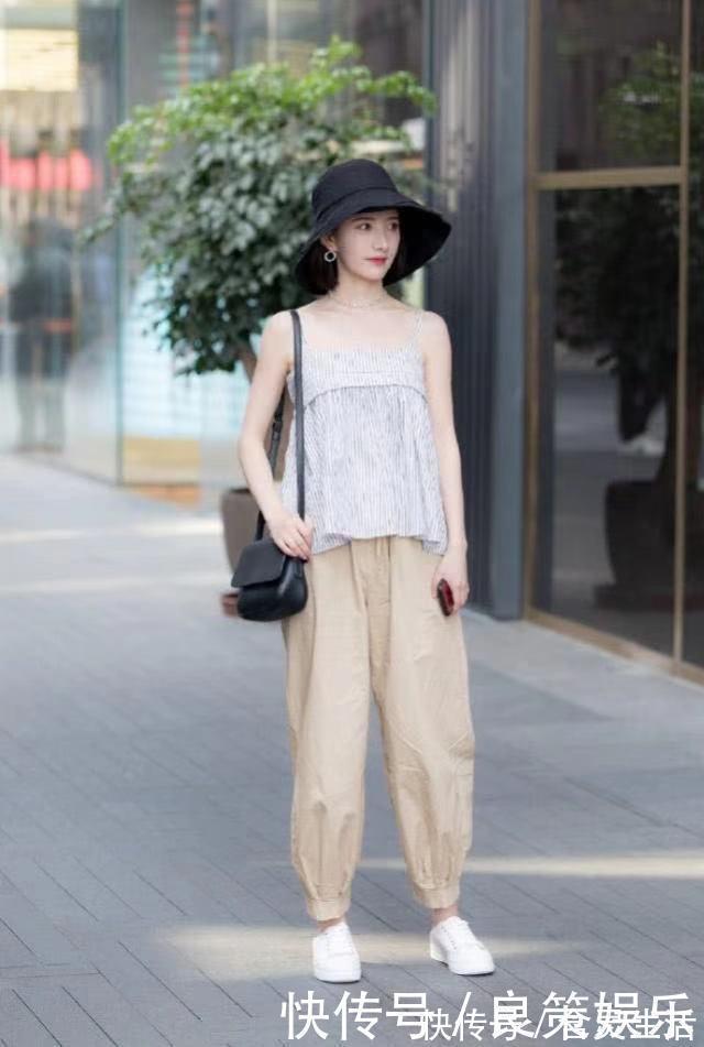 休闲裤|简约的装扮又不失时尚的气质，看起来青春靓丽时尚大气