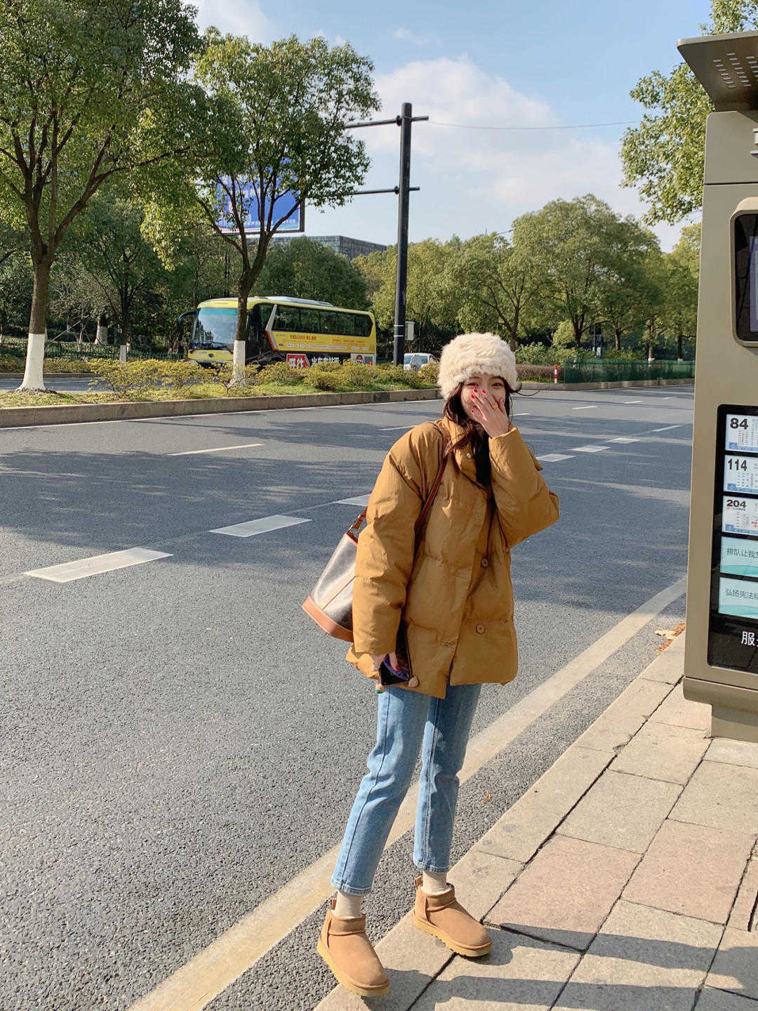 裤子|40+女人保暖重要,秋冬就要选加绒款裤子,时尚保暖同时兼顾