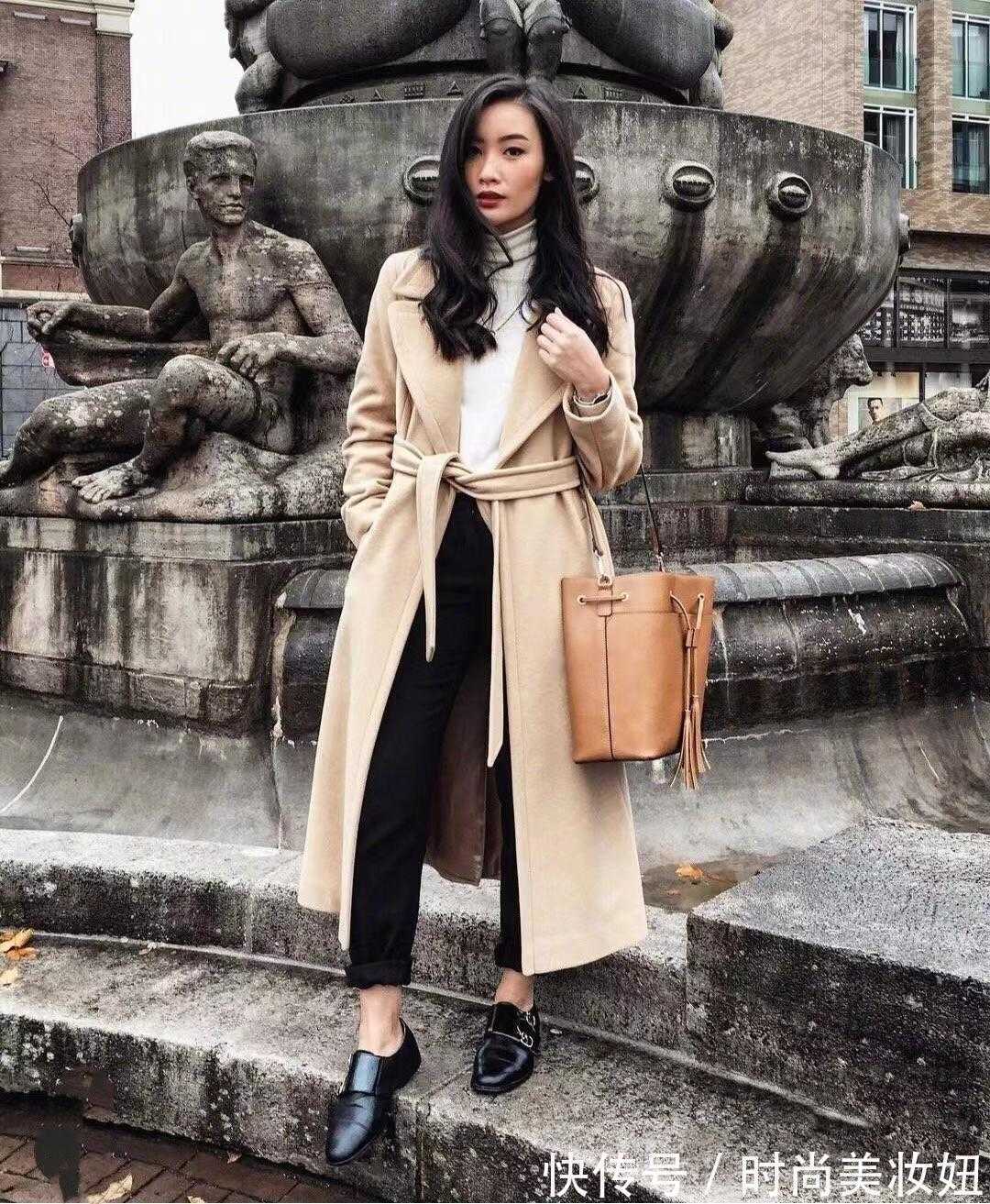 长大衣 谁说小个子不能穿长大衣,避免4个穿搭雷区,轻松穿出优雅感