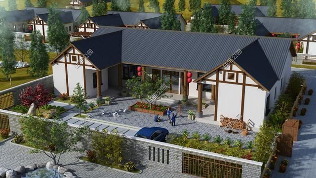 平面|给农村父母盖养老房,这10套小平层真心不错,神龛堂屋火炕全都有