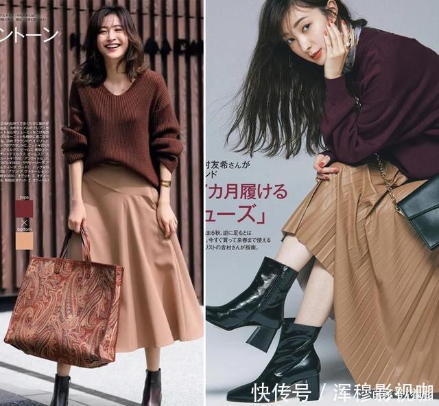 真正会穿衣的女人,冬天更爱穿暖色,这些实用搭配示范值得收藏