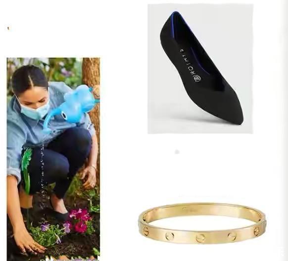 梅根|39岁梅根与小12岁章泽天真默契,同款卡地亚手镯美出不同气质