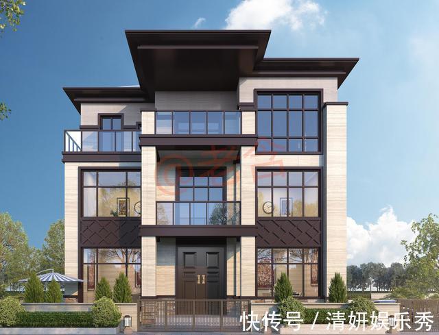住宅|老爸选了2套自建房图纸，一套新中式，一套现代风，哪套更合适？