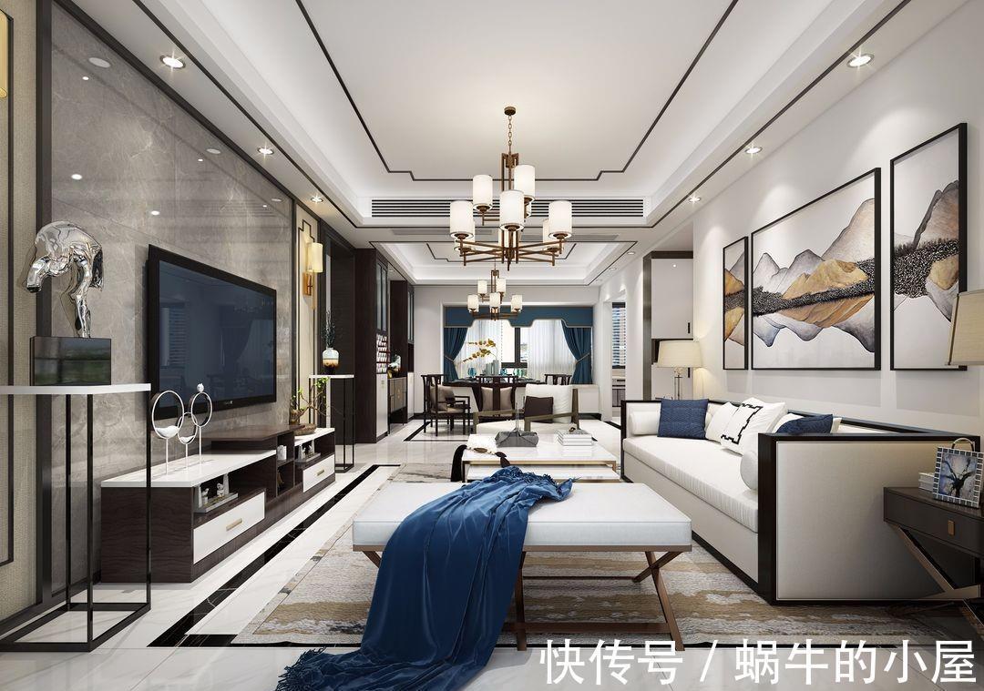 四居室|中式风格四居室，158平方米的自由空间，惊艳你的视觉！