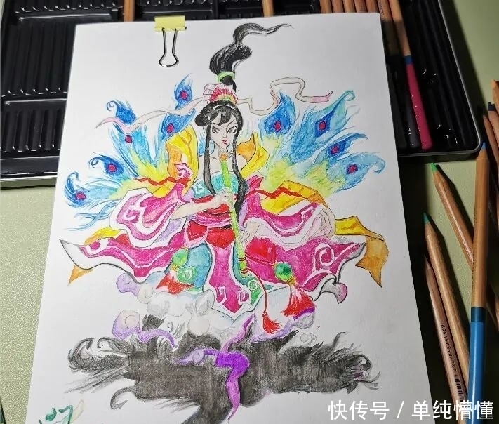 手绘|玩家手绘:拙作之笛舞小姐姐