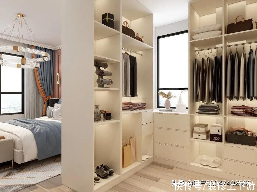 衣帽间|130㎡婚房装衣帽间效果好到爆炸