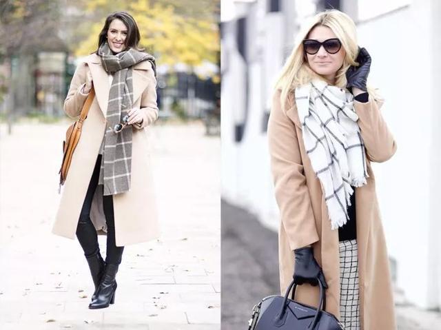 围巾 什么颜色的大衣,就搭什么围巾,这才是超实用的穿搭法