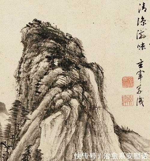 山水#描绘无人之境,董其昌绘《空山清凉》