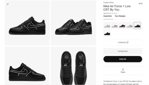 Nike By You再次推出全新定制，这次可以拥有C罗同款！