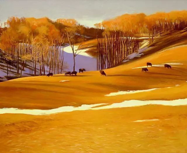 油画#加拿大画家Lili Anne Laurin的风景油画,在形色光影中倾洒出绝美风景