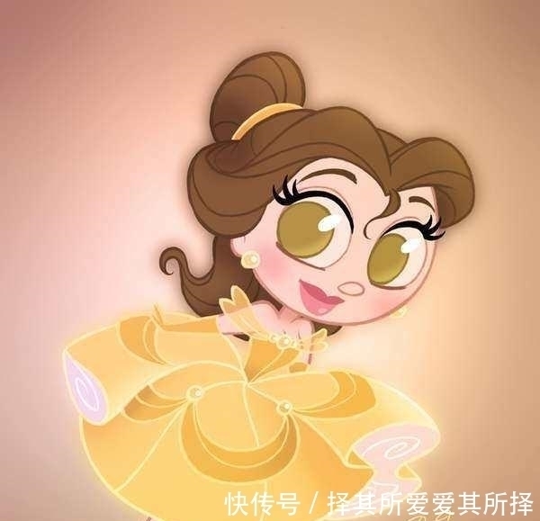 精灵|当迪士尼公主变成精灵,乐佩公主活泼俏皮,爱丽儿太可爱了