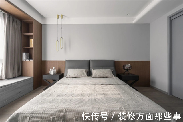 一日三餐|140平现代风四居室,原木与灰打底,点缀一抹棕