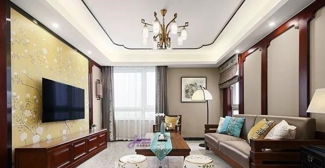 展示柜|新中式客厅电视墙,儒雅端庄,华丽大方!新中式客厅电视墙,儒雅端庄,华丽大方!