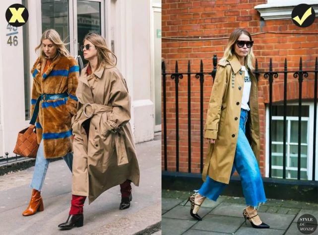 风衣+卫衣=初春最火混搭套路，时髦炸了！