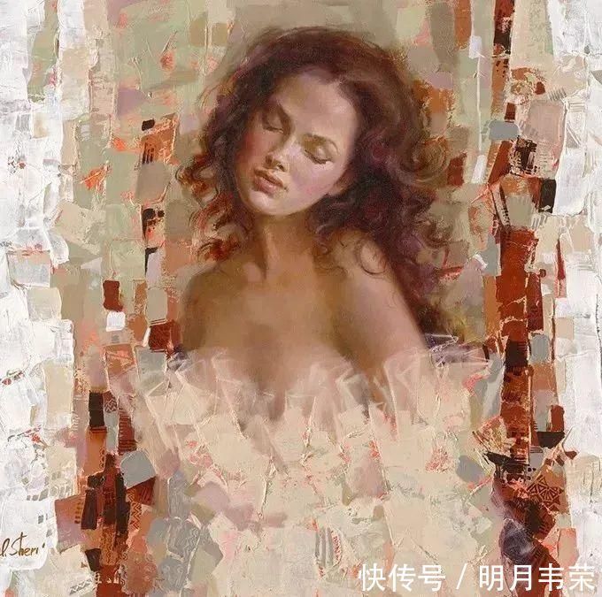 艾琳！她的油画有一种惊艳脱俗的美，乌克兰天才女画家艾琳·谢里