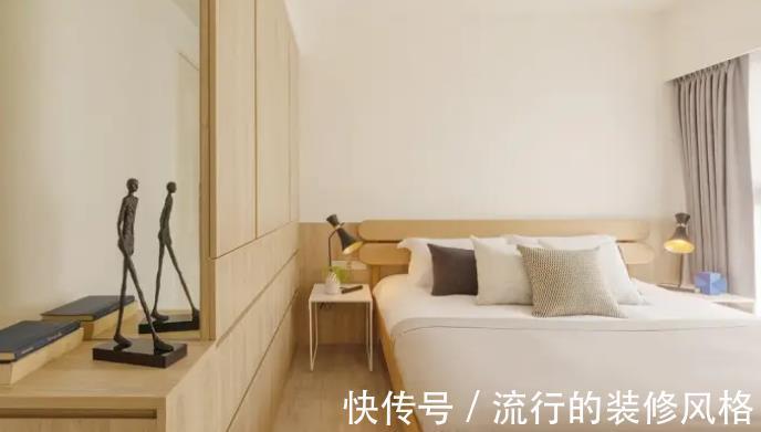 储物柜|83㎡简约风设计以温暖搭配奶茶色舒适又温馨|小户型装修效果图