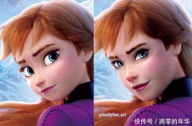 安娜|如何让迪士尼公主更像真人“面部重塑”了解一下,茉莉美到惊艳