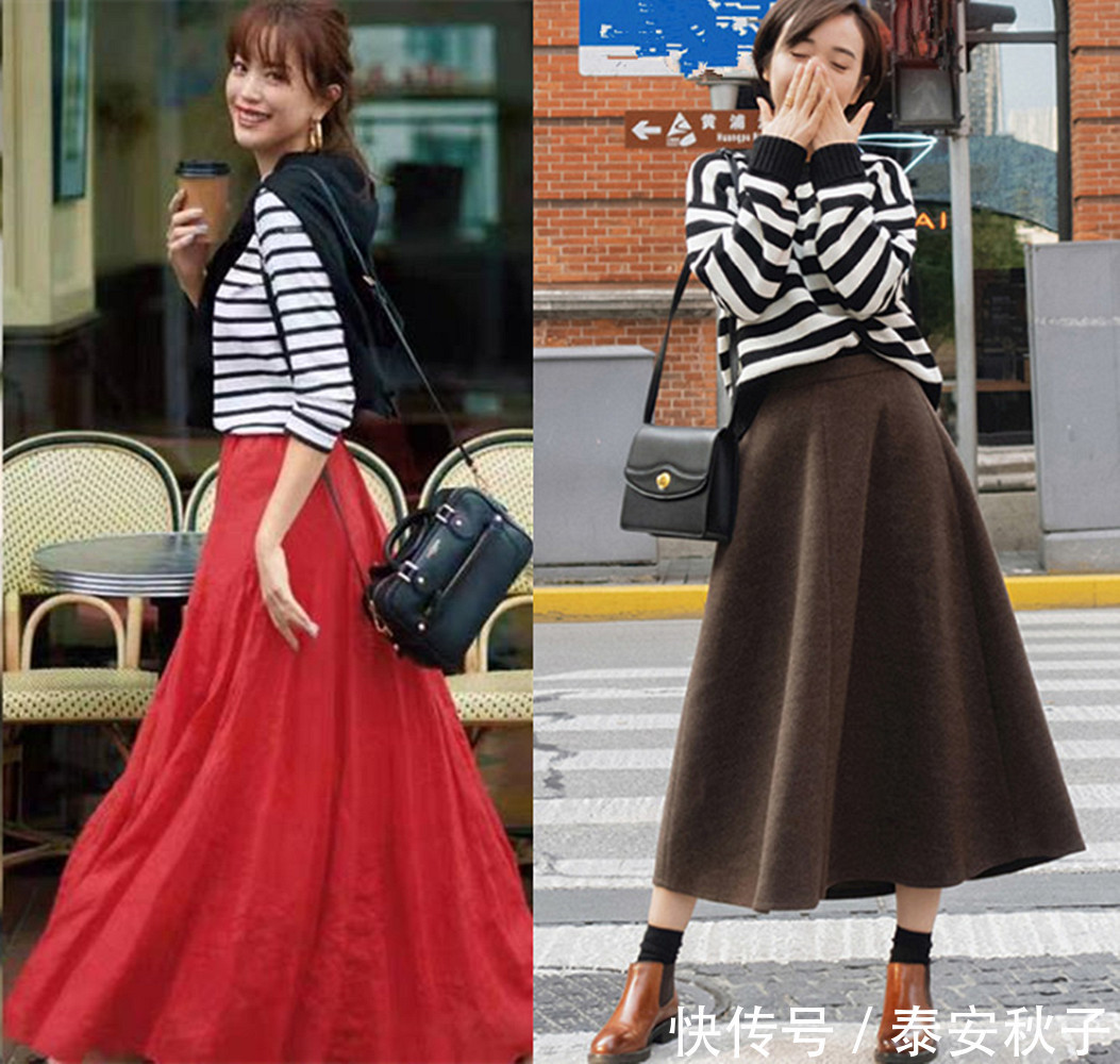 左图|仅用“条纹衫”便能搭遍整个秋日衣橱?有了它:你才能如此惊艳
