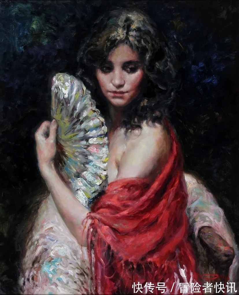 罗约@独特的艺术天赋,对色彩和纹理的戏剧性使用!