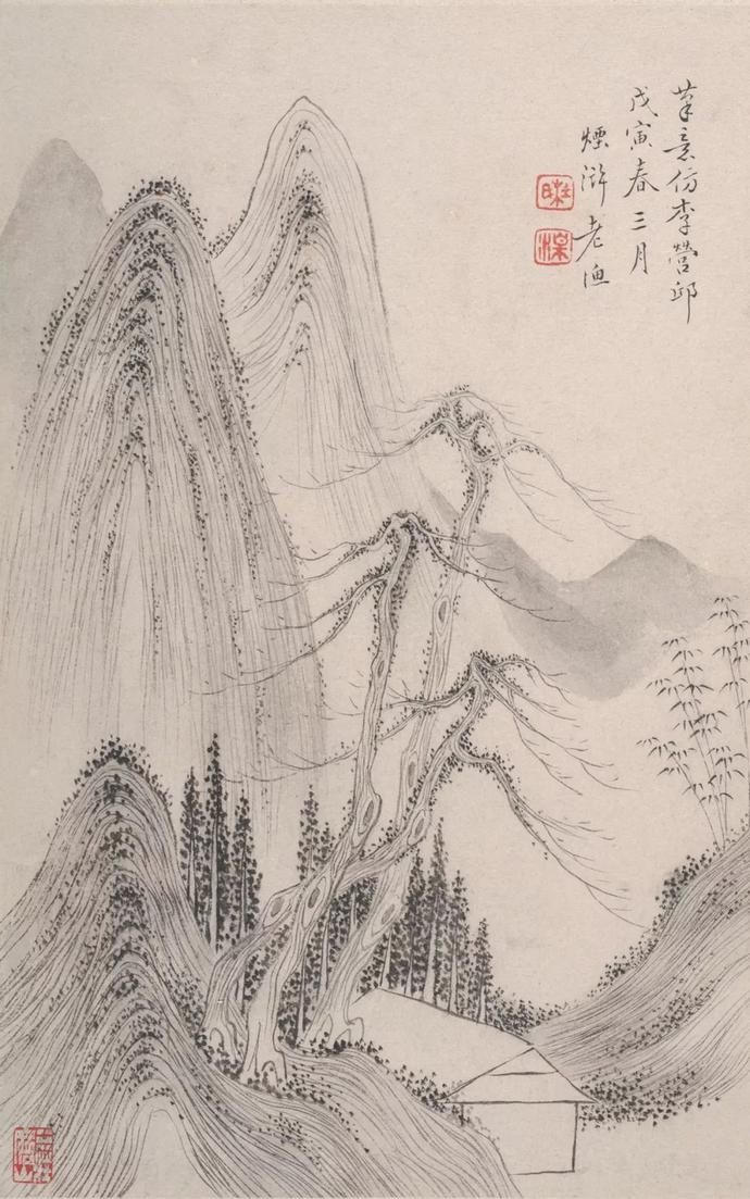 赏画｜清 杜湘《山水册》