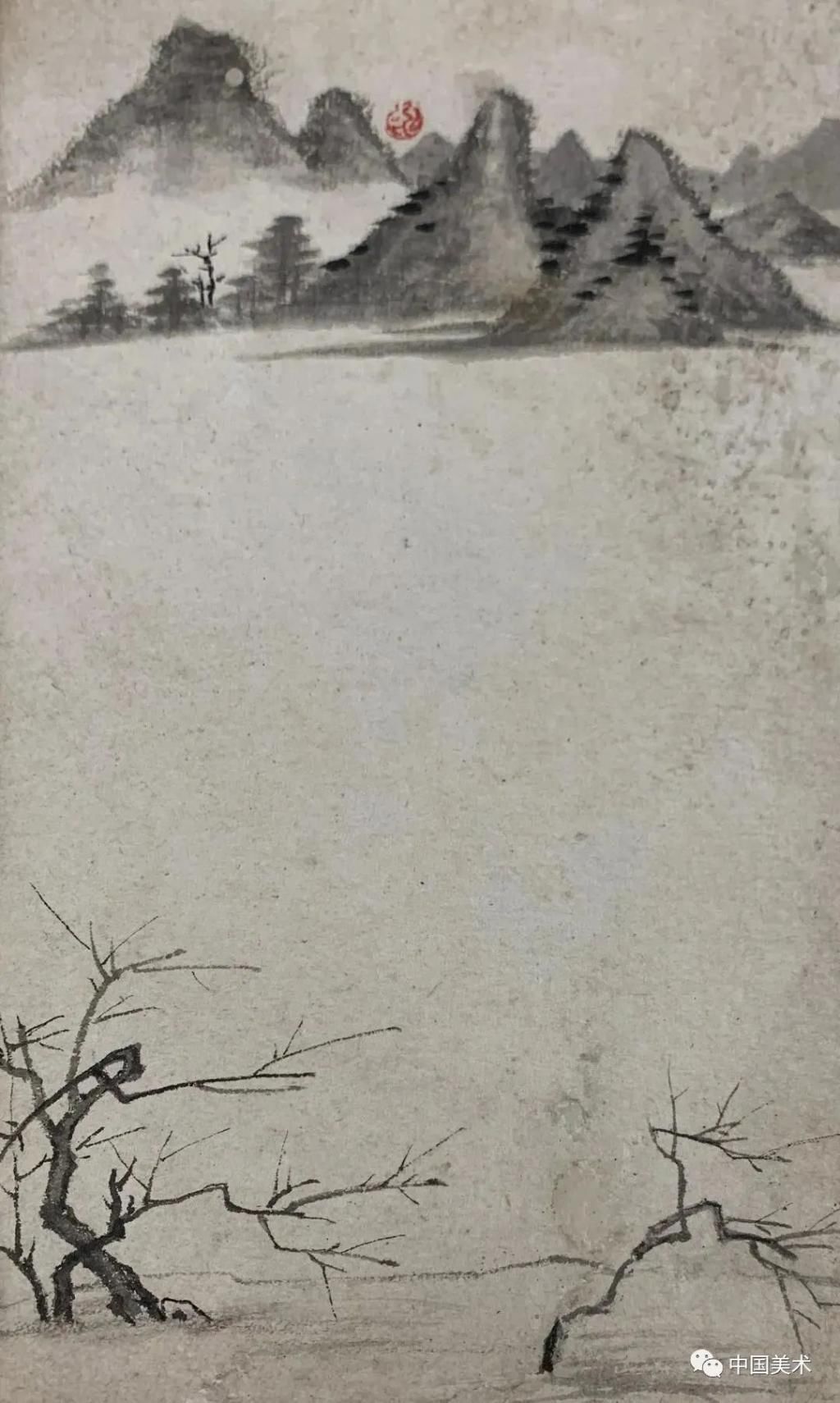  高僧|高僧画画：笔法简逸，冷清孤寂