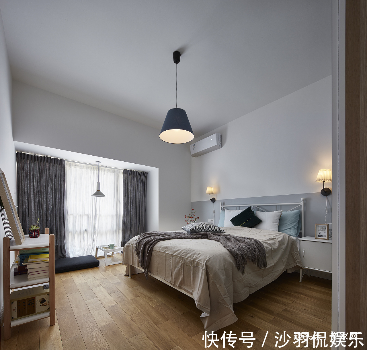 全身镜|北欧风格三居,玄关全身镜和储物空间,美感与实用的结合!