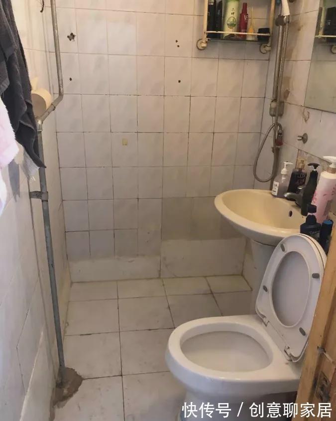 玄关|套内46㎡老破小,面积虽然不大,却挤出两室一厅,不仅好看还省钱