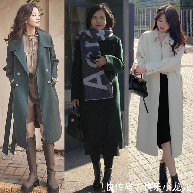 纯色 一件大衣等于多种搭配!可优雅大气,可甜美俏皮,照着穿就行