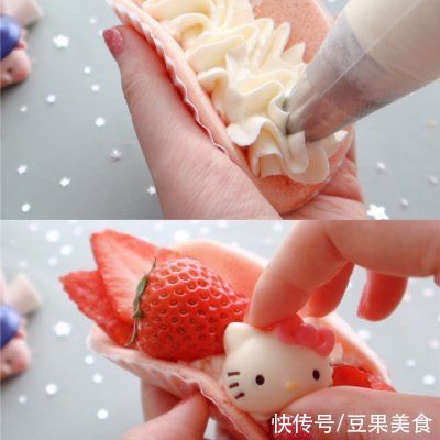  火爆全网草莓抱抱卷，颜值爆表巨好吃
