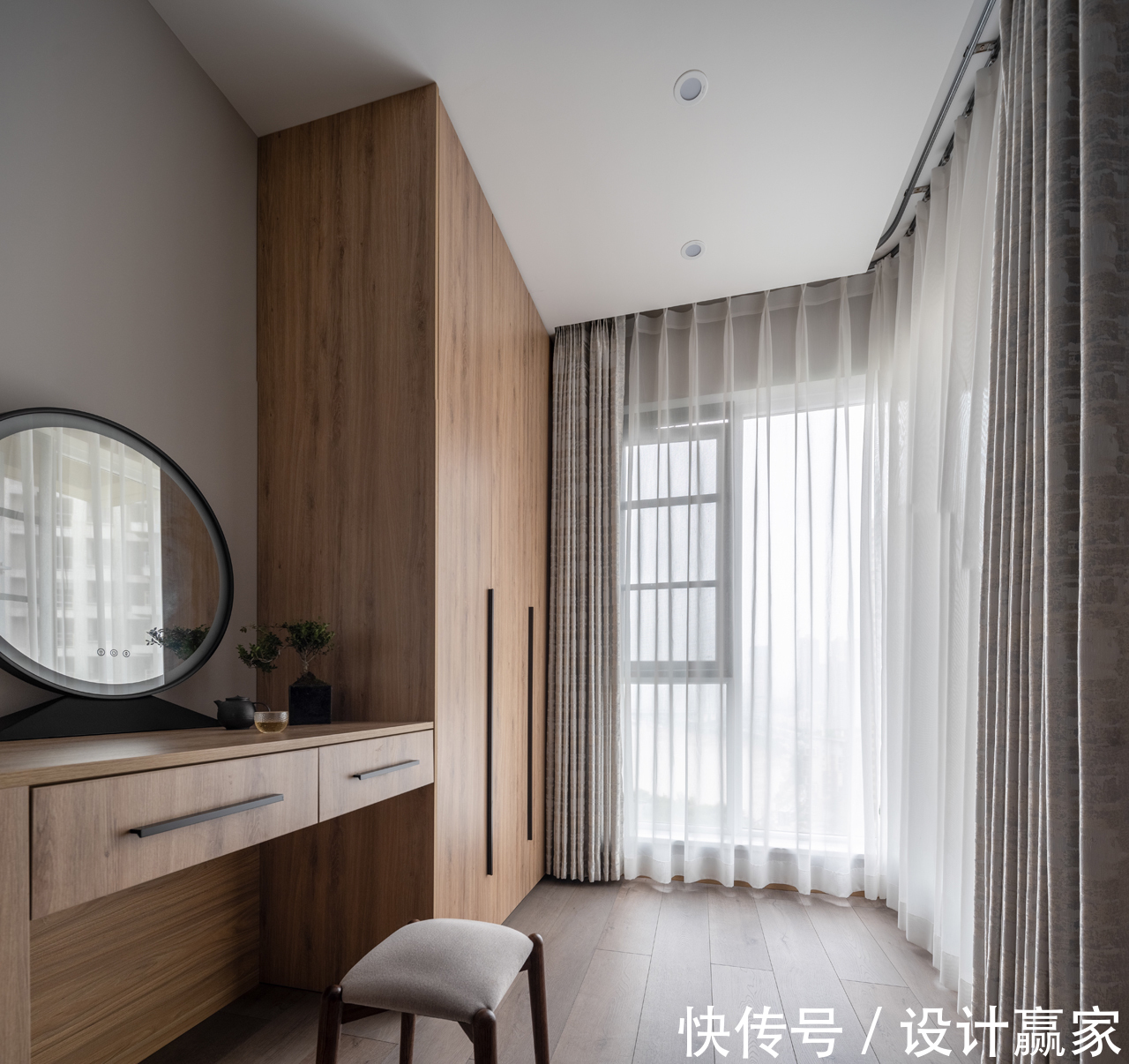 业主|有一种美叫新中式,这套143㎡大平层,透出原木质感,古韵气质