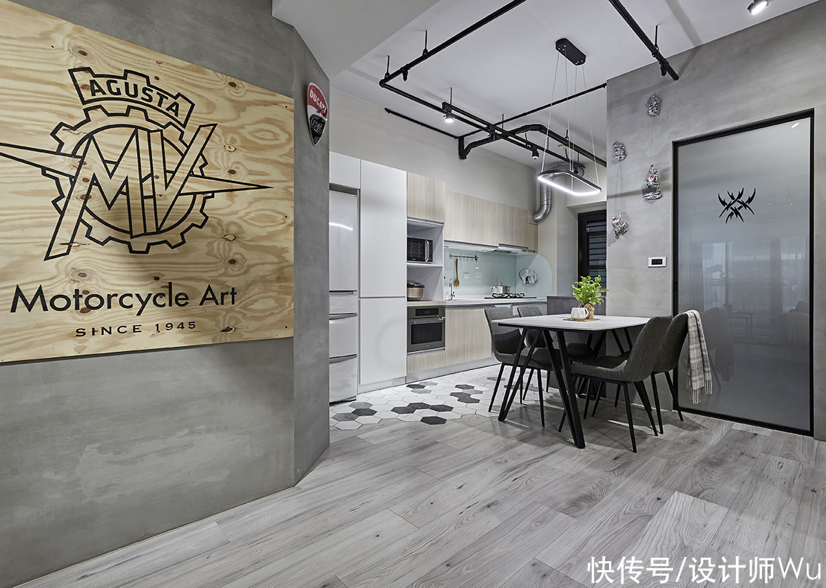 屋主|130㎡自然原始生活场景，浓厚工业硬派本色，理想生活的设计，赞