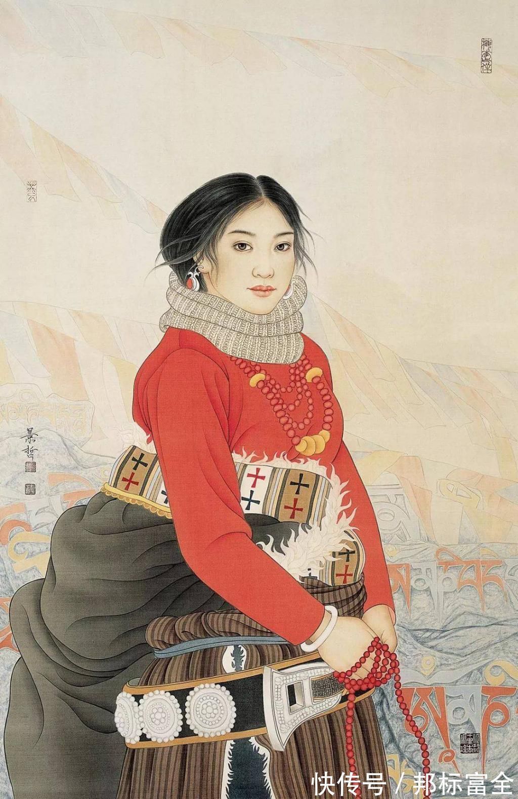 崔景哲！崔景哲：当古典美遇上工笔画，春风拂面惊艳四方