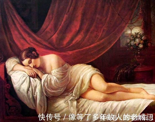 肖像画$体态丰满妩媚的意大利女性人体油画,脸若桃花,温香艳玉之貌