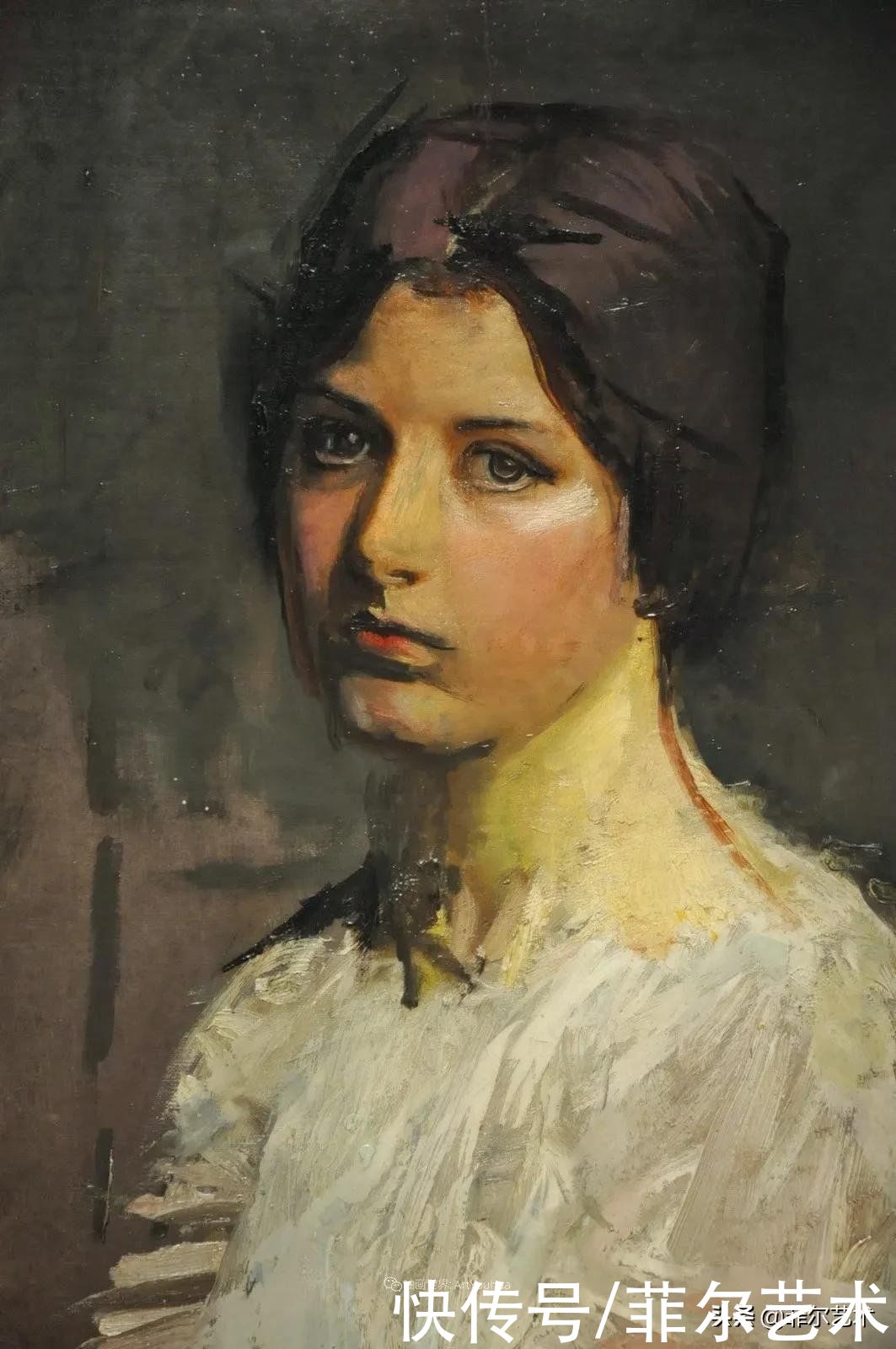 人物|空灵的天使，精美绝伦~雅培·翰德逊·泰勒女性人物油画作品欣赏