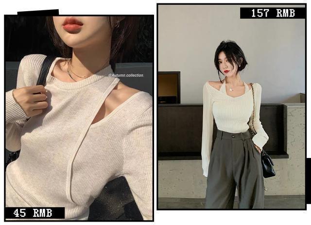 长袖T恤|外套+针织衫,外套+连衣裙,秋冬这么穿时髦又好看