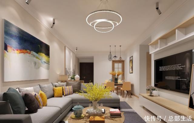 客厅|客厅该铺瓷砖还是地板老师傅从不纠结,直接用这种,时尚又耐用