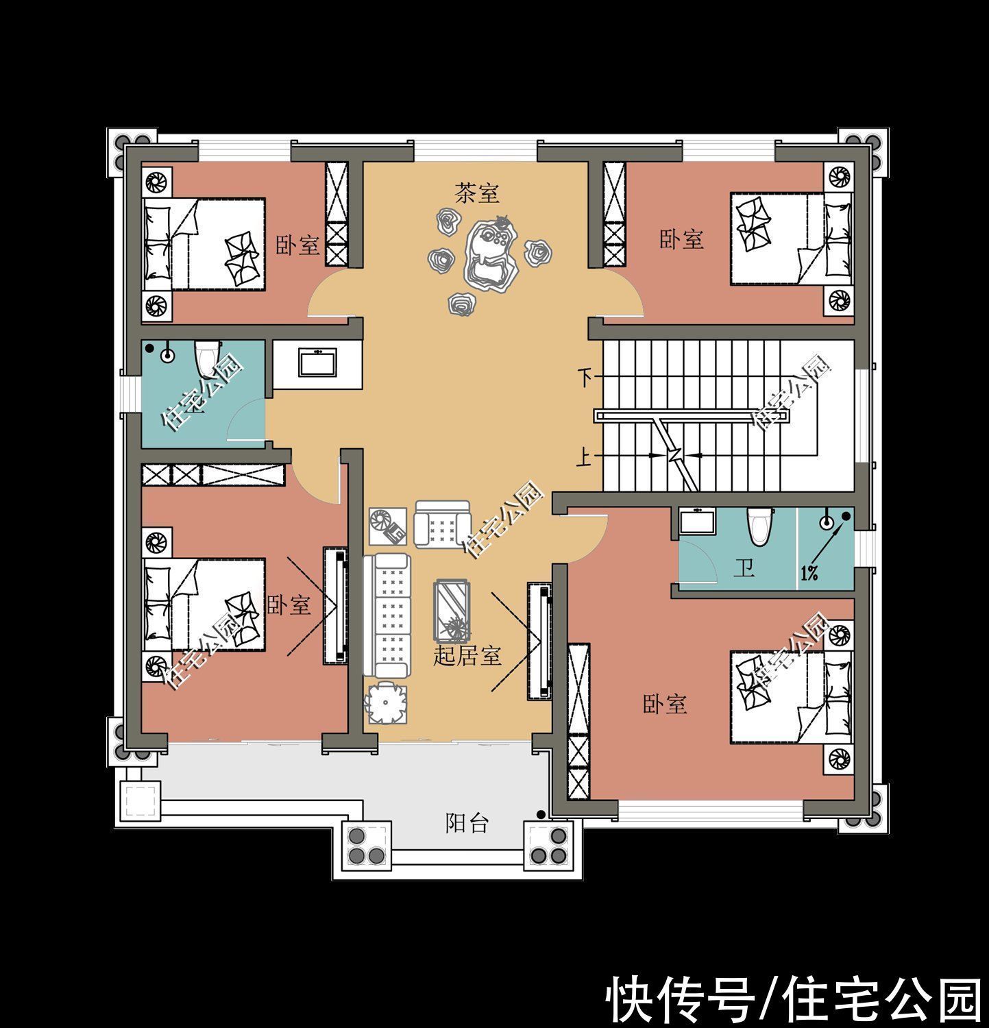 占地面积|下半年建房就选这10套二层吧，颜值一套比一套高，30来万就能盖