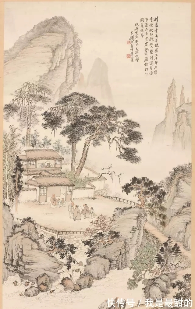 新国画@“新国画”以前他怎么画画?钱松嵒早期山水画