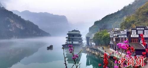 烟雨西陵峡 水墨展灵秀