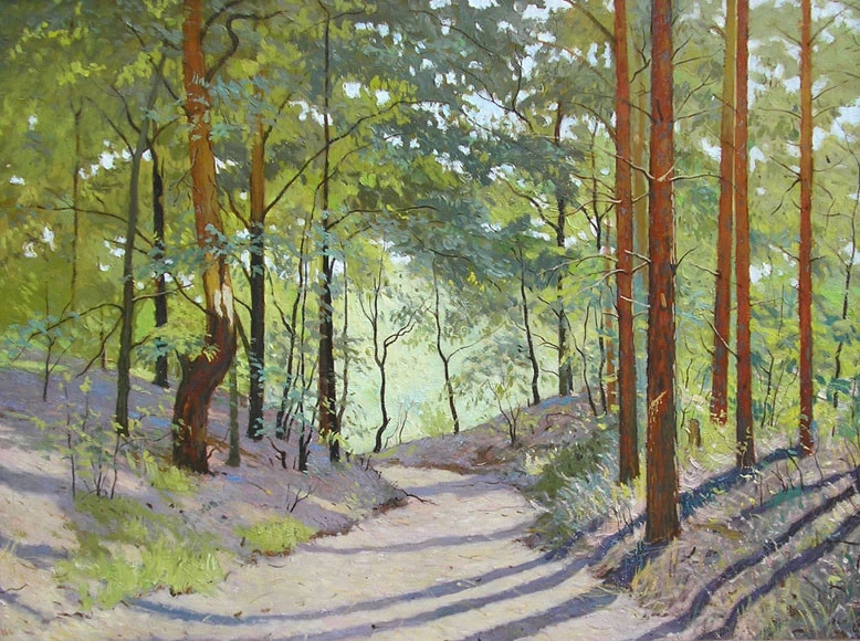 美术学院&俄罗斯艺术家谢尔盖恰布里金风景油画作品