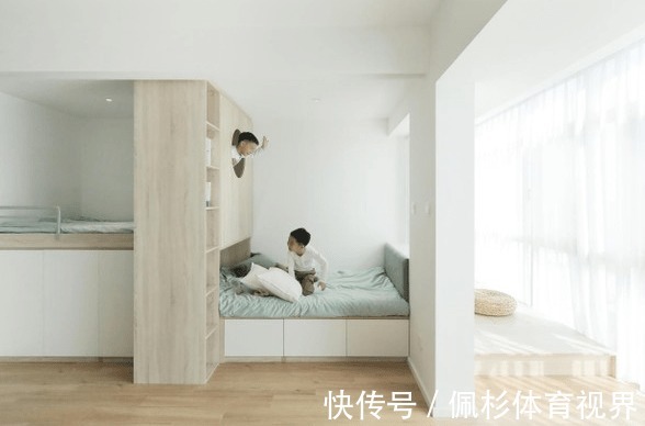床铺|别再整什么上下铺了，现在都流行二合一设计，1房5用挤出10㎡收纳