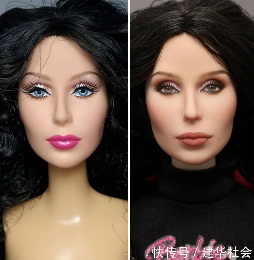 化妆师|奇葩的化妆师,把娃娃都画成了真人,网友:服了