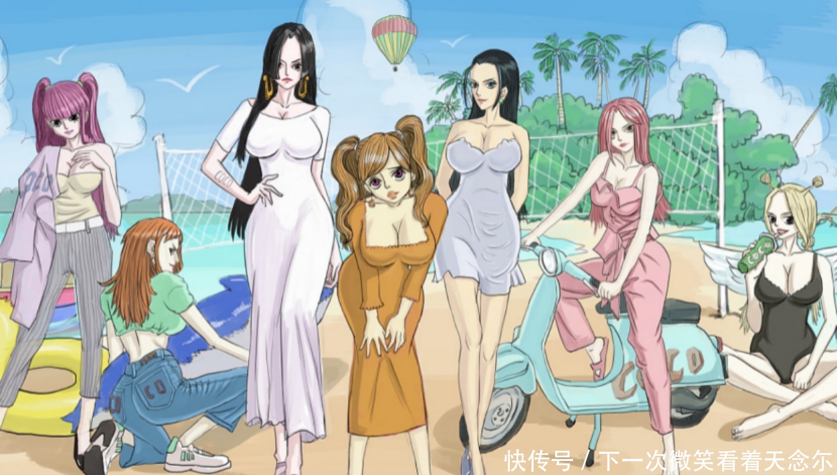砂糖砂糖|海贼王美美的4个萝莉，颜值长期在线不衰老，一位便宜索隆了