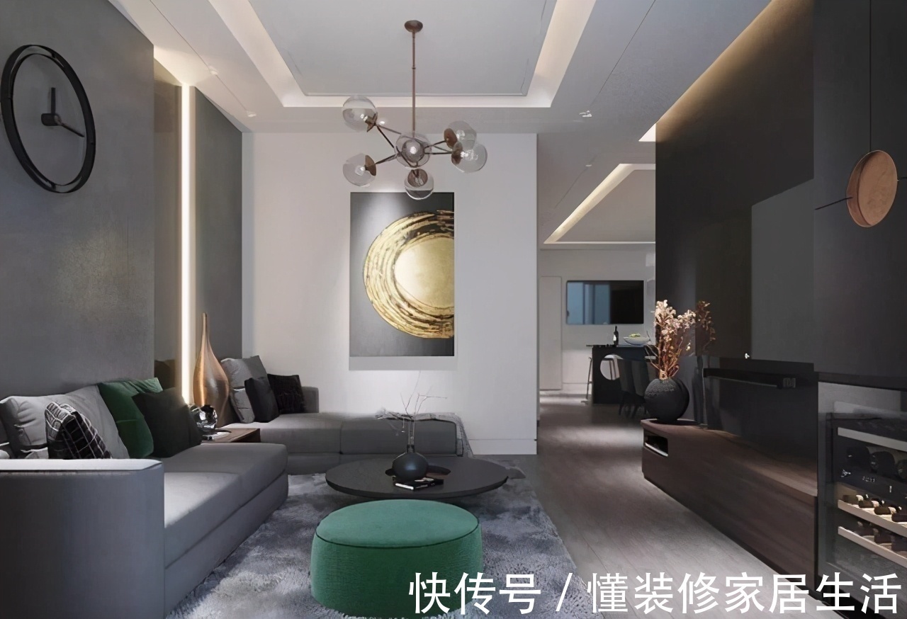 老三件儿|越来越多家庭客厅不再装电视了,现在流行这样装,时尚又大气